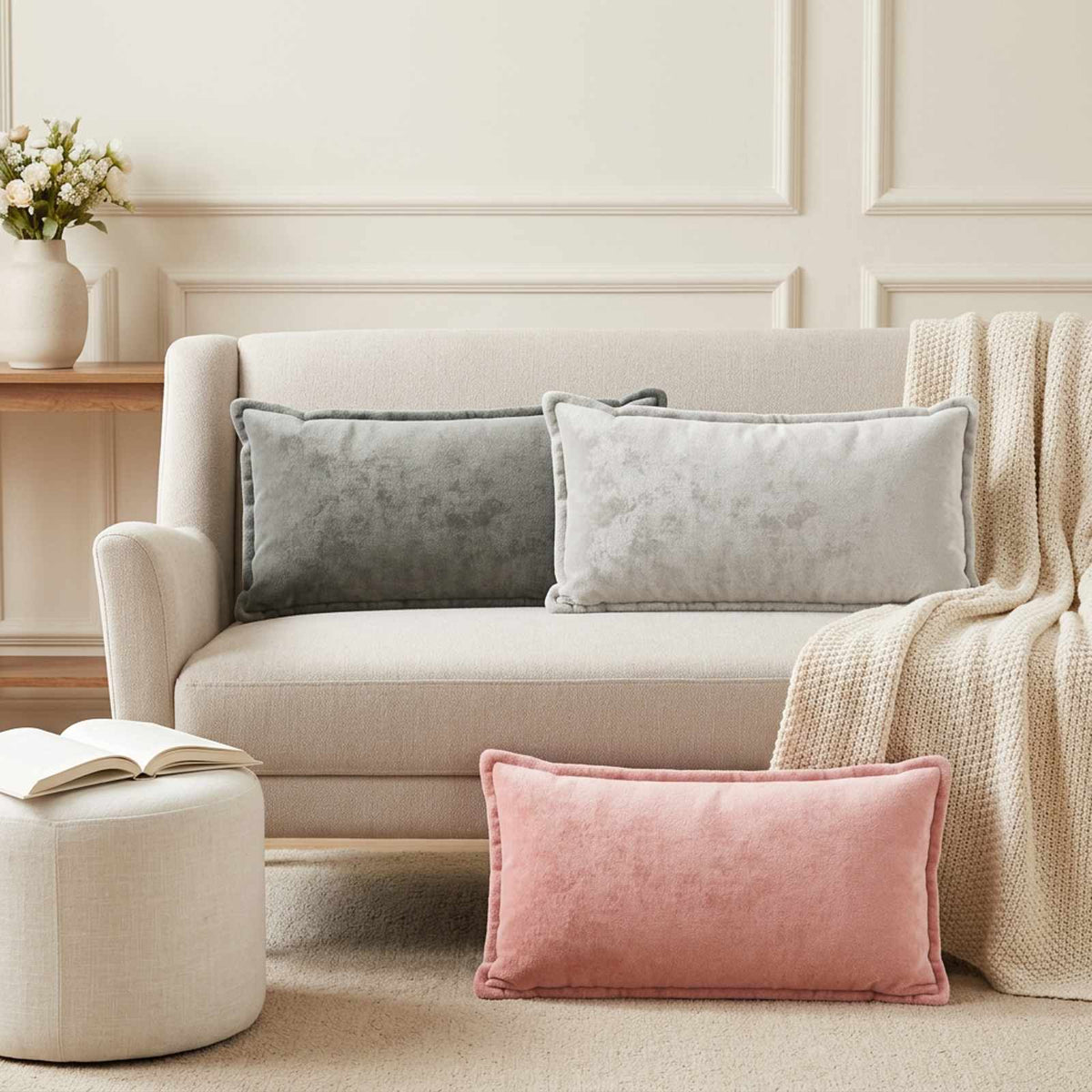 Cushion Cover HOUTEN Grey Flannel