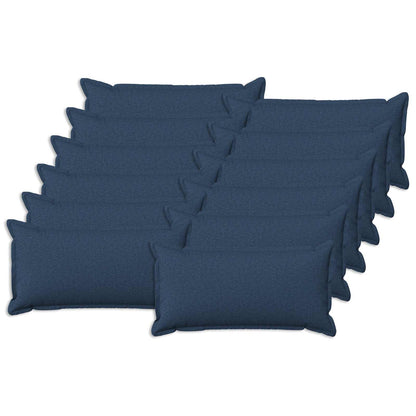 Cushion Cover 12 pcs HOUTEN Blue Faux Linen