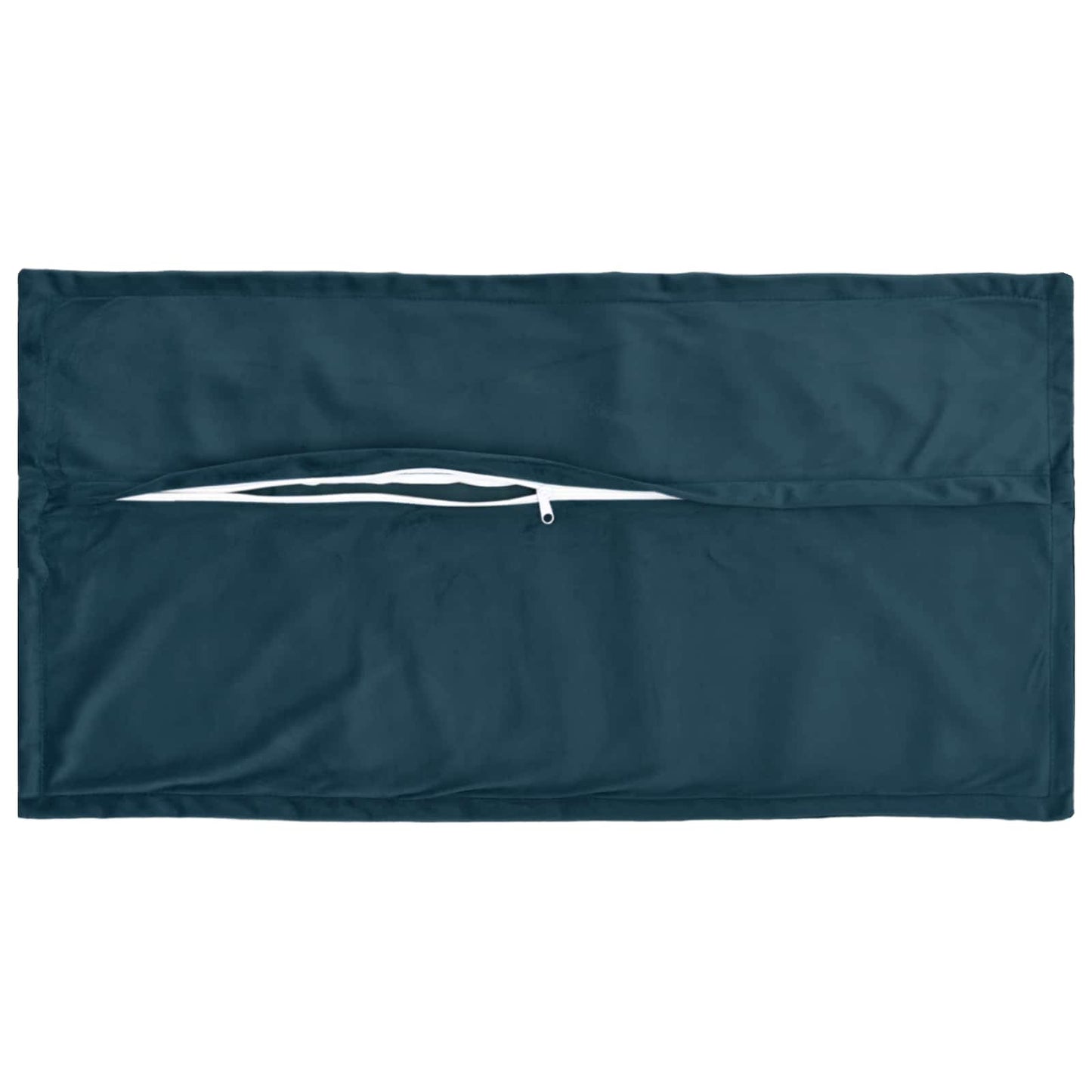 vidaXL Cushion Cover 12 pcs HOUTEN Blue 40 x 80 cm Velvet 4