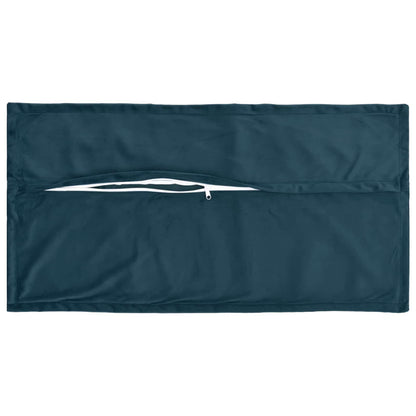 vidaXL Cushion Cover 12 pcs HOUTEN Blue 40 x 80 cm Velvet 4
