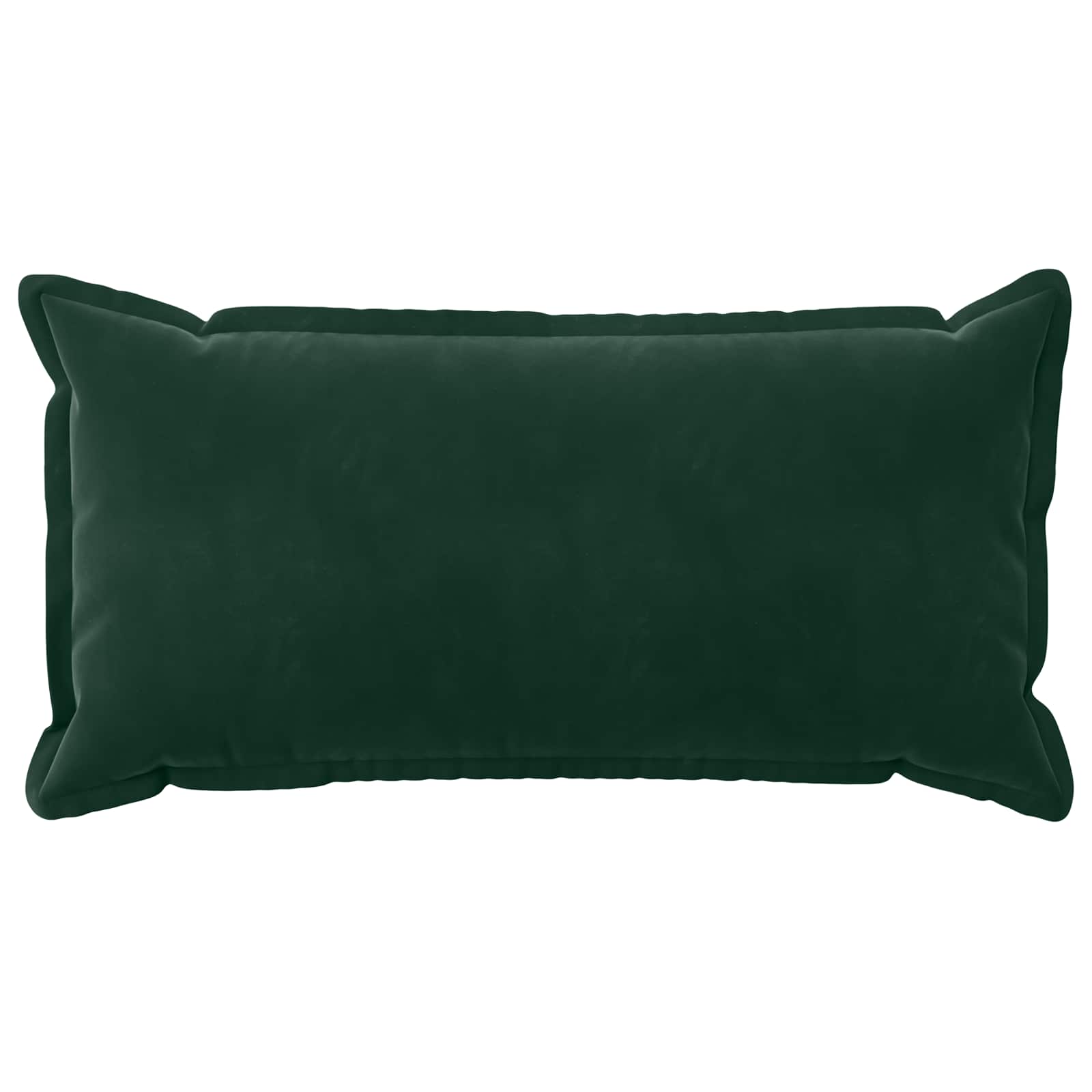 vidaXL Cushion Cover 12 pcs HOUTEN Dark Green 40 x 80 cm Velvet 3
