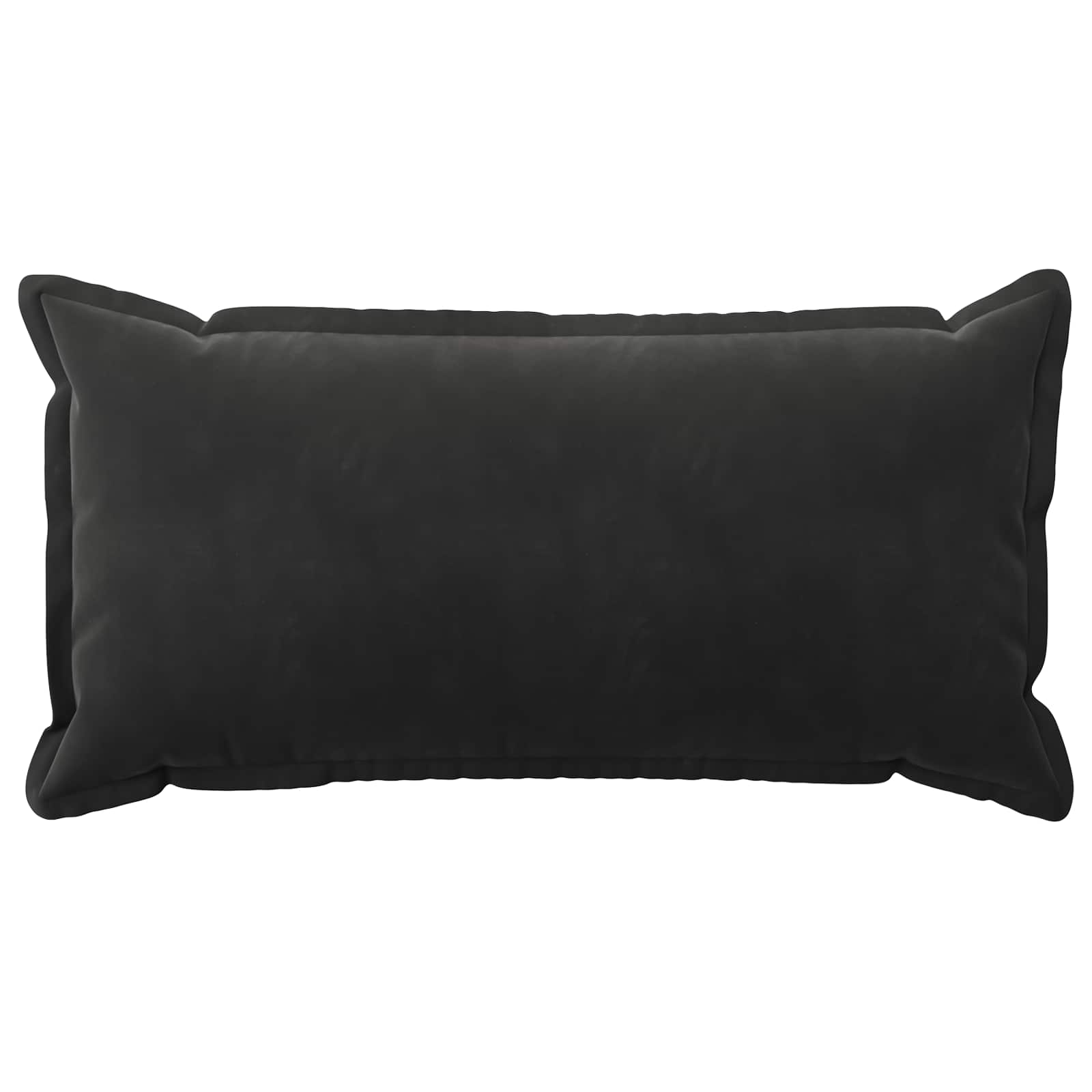 vidaXL Cushion Cover 12 pcs HOUTEN Black 40 x 80 cm Velvet 3