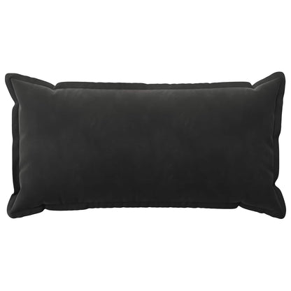 vidaXL Cushion Cover 12 pcs HOUTEN Black 40 x 80 cm Velvet 3