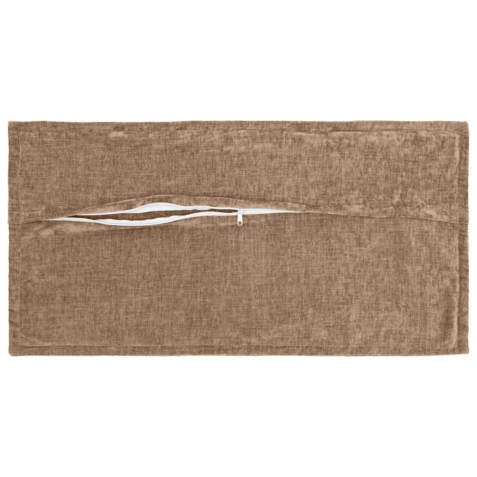 vidaXL Cushion Cover 6 pcs HOUTEN Brown 40 x 80 cm Chenille Fabric 4