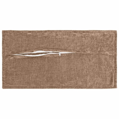 vidaXL Cushion Cover 6 pcs HOUTEN Brown 40 x 80 cm Chenille Fabric 4