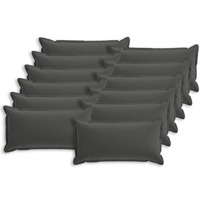 vidaXL Cushion Cover 12 pcs HOUTEN Anthracite 40 x 80 cm Polyester 2