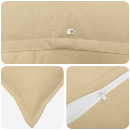 vidaXL Cushion Cover 12 pcs HOUTEN Beige 40 x 80 cm Polyester 6