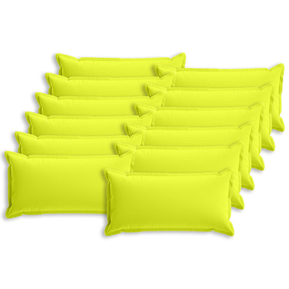 vidaXL Cushion Cover 12 pcs HOUTEN Bright Green 40 x 80 cm Polyester 2