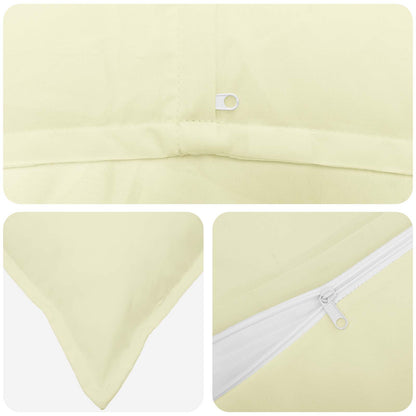 vidaXL Cushion Cover 12 pcs HOUTEN Cream 40 x 80 cm Polyester 6