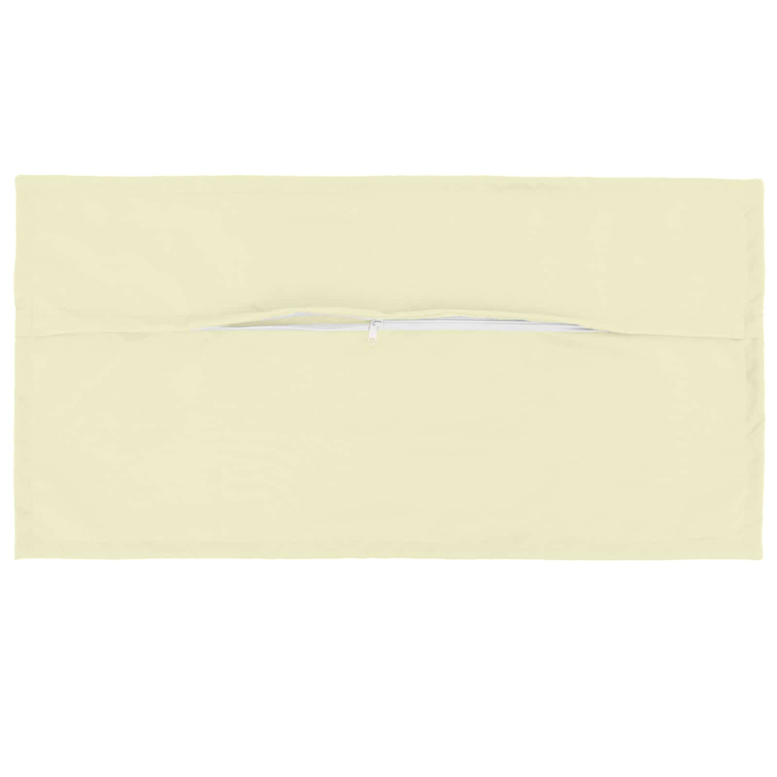 vidaXL Cushion Cover 12 pcs HOUTEN Cream 40 x 80 cm Polyester 5