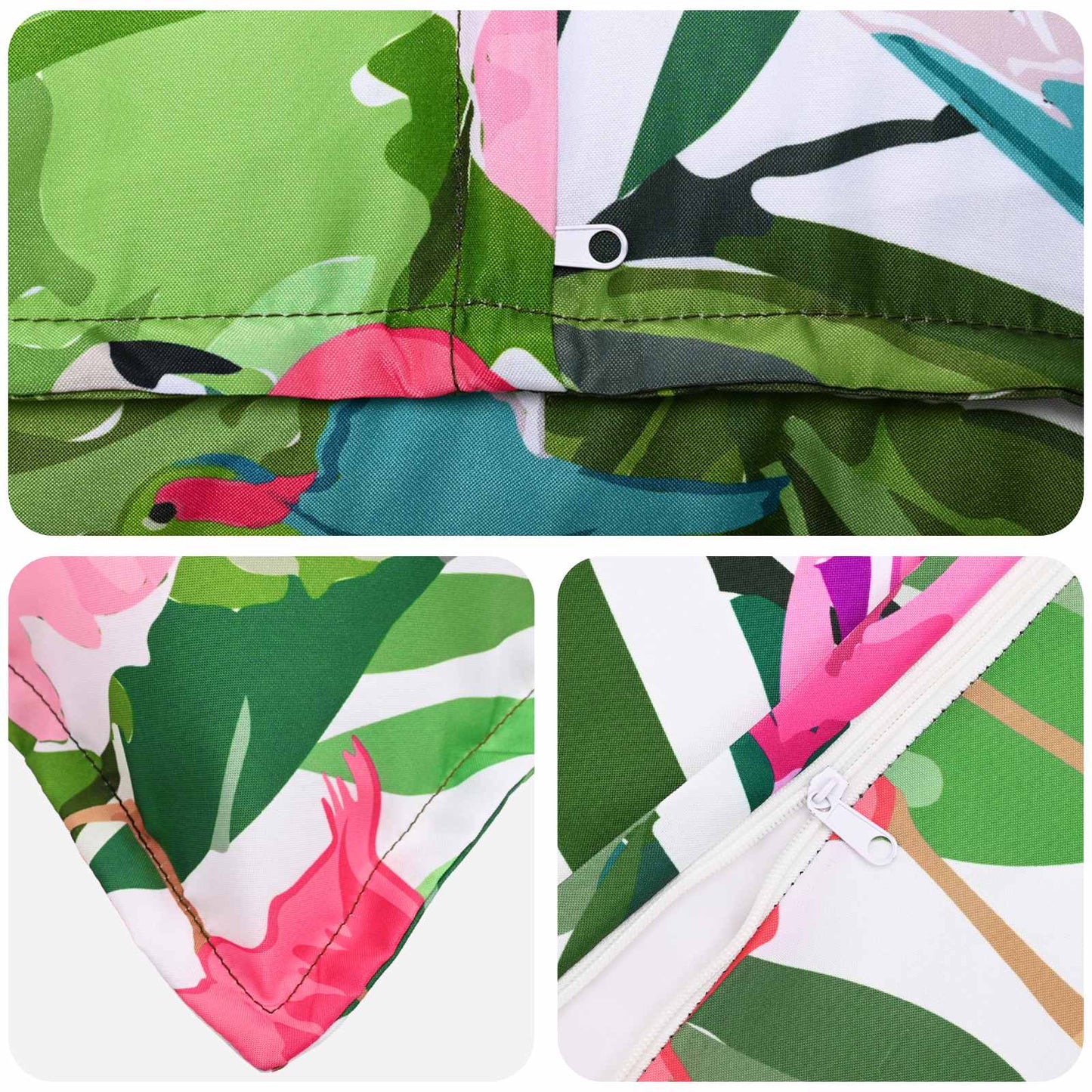 vidaXL Cushion Cover 12 pcs HOUTEN Multicolour 40 x 80 cm Polyester 6