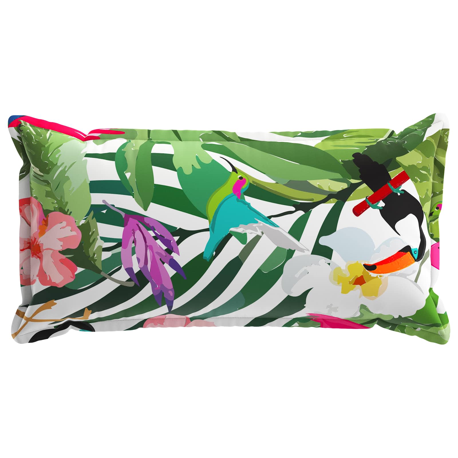 vidaXL Cushion Cover 12 pcs HOUTEN Multicolour 40 x 80 cm Polyester 4