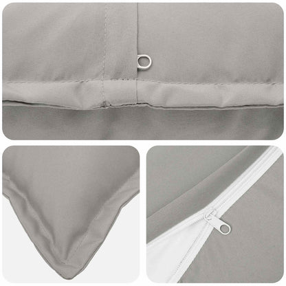 vidaXL Cushion Cover 12 pcs HOUTEN Grey 40 x 80 cm Polyester 6
