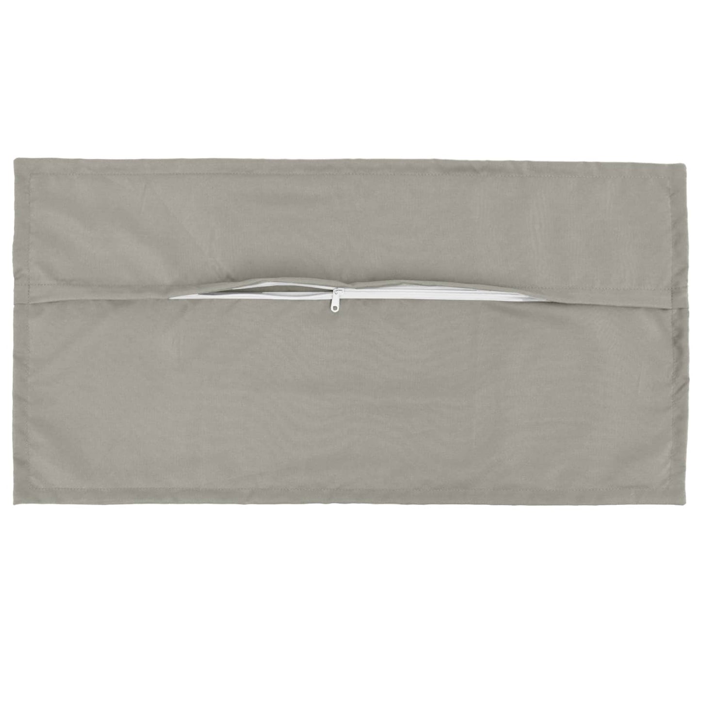 vidaXL Cushion Cover 12 pcs HOUTEN Grey 40 x 80 cm Polyester 5