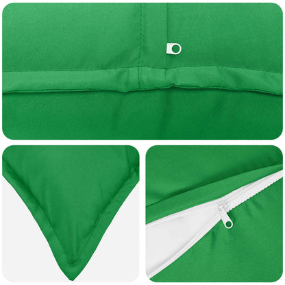 vidaXL Cushion Cover 12 pcs HOUTEN Green 40 x 80 cm Polyester 6