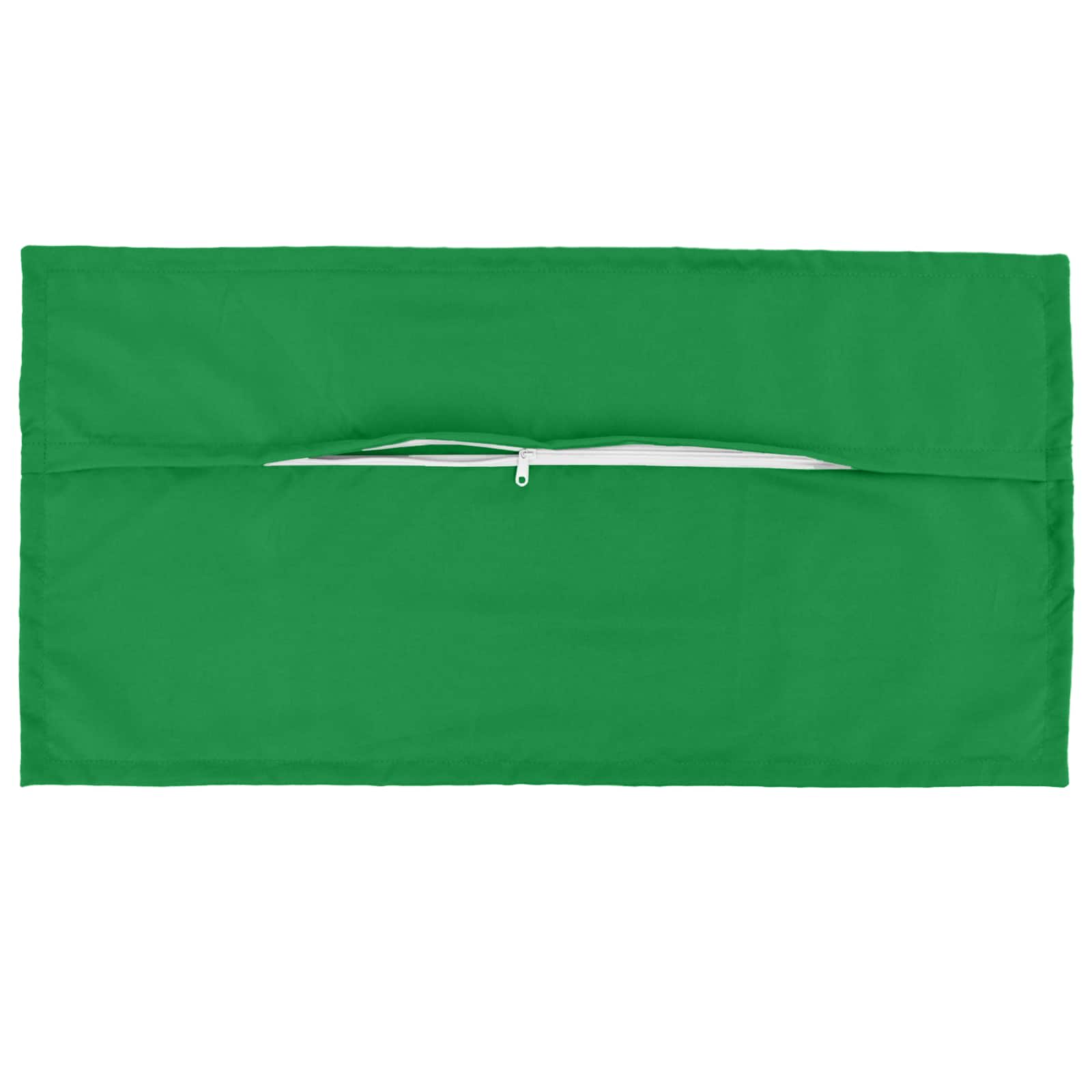 vidaXL Cushion Cover 12 pcs HOUTEN Green 40 x 80 cm Polyester 5