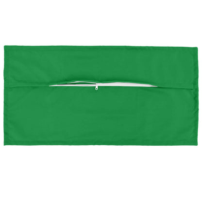 vidaXL Cushion Cover 12 pcs HOUTEN Green 40 x 80 cm Polyester 5