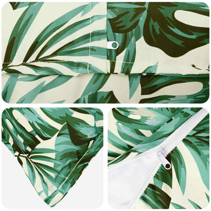 vidaXL Cushion Cover 12 pcs HOUTEN Leaf Pattern 40 x 80 cm Polyester 6