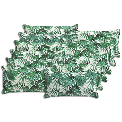 vidaXL Cushion Cover 12 pcs HOUTEN Leaf Pattern 40 x 80 cm Polyester 2
