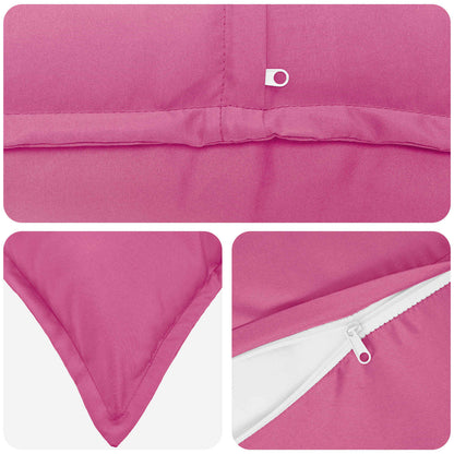 vidaXL Cushion Cover 12 pcs HOUTEN Pink 40 x 80 cm Polyester 6