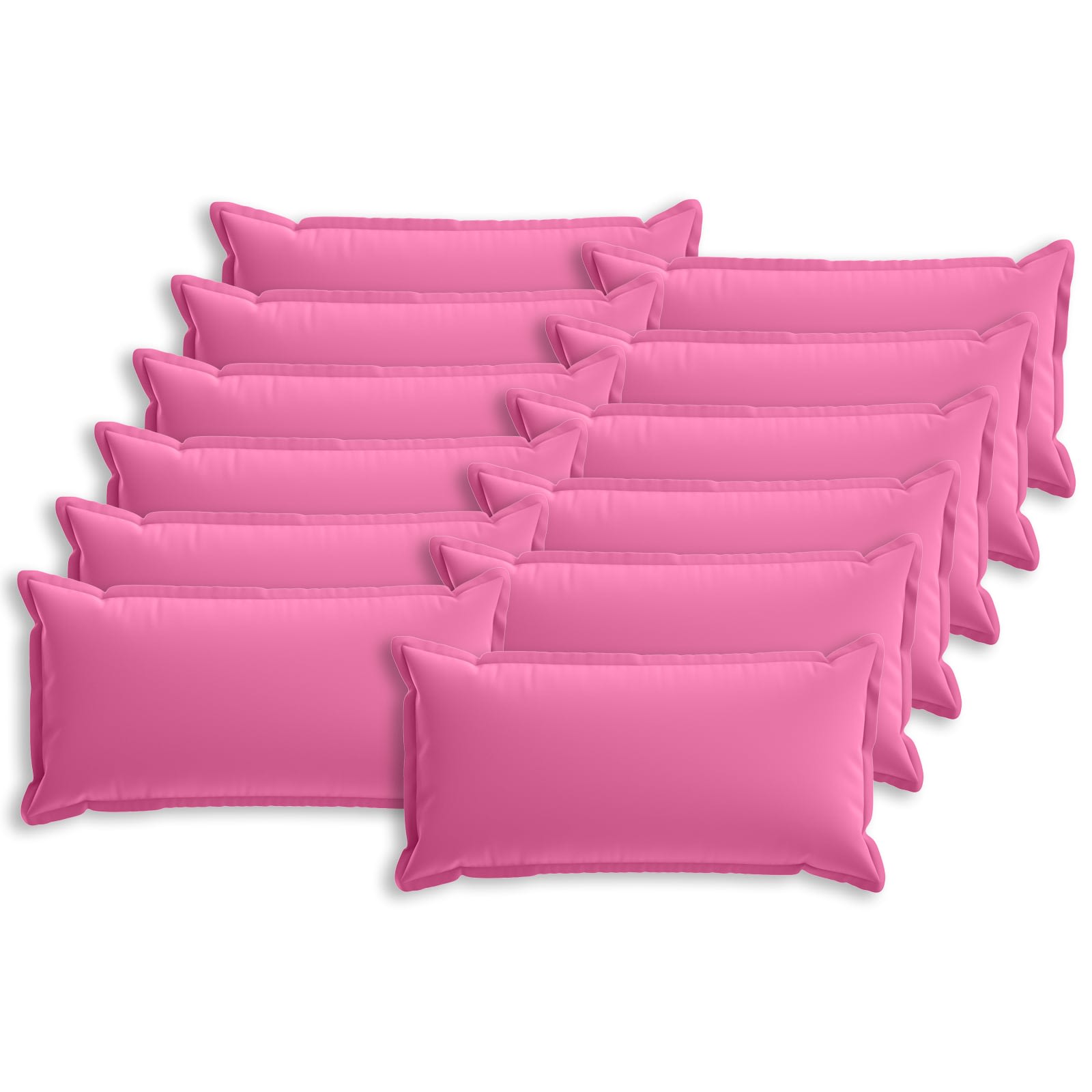 vidaXL Cushion Cover 12 pcs HOUTEN Pink 40 x 80 cm Polyester 2