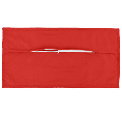 vidaXL Cushion Cover 12 pcs HOUTEN Red 40 x 80 cm Polyester 5