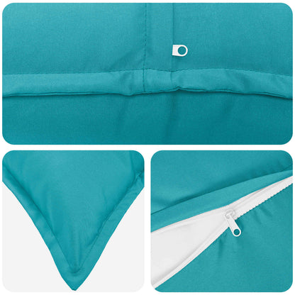 vidaXL Cushion Cover 12 pcs HOUTEN Turquoise 40 x 80 cm Polyester 6
