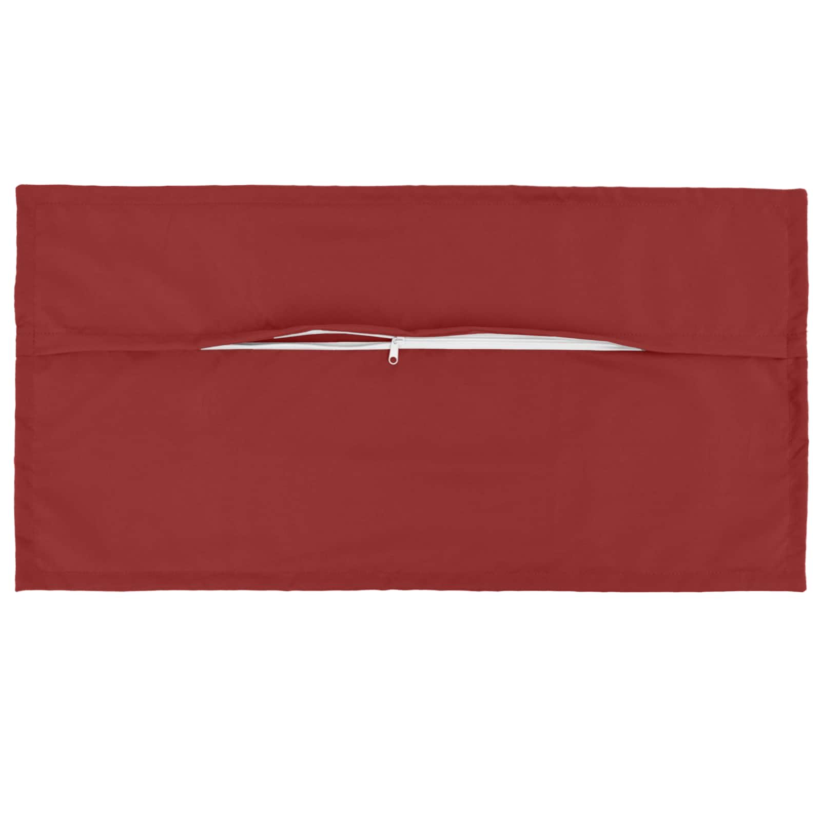 vidaXL Cushion Cover 12 pcs HOUTEN Wine Red 40 x 80 cm Polyester 5
