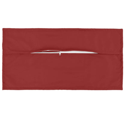 vidaXL Cushion Cover 12 pcs HOUTEN Wine Red 40 x 80 cm Polyester 5