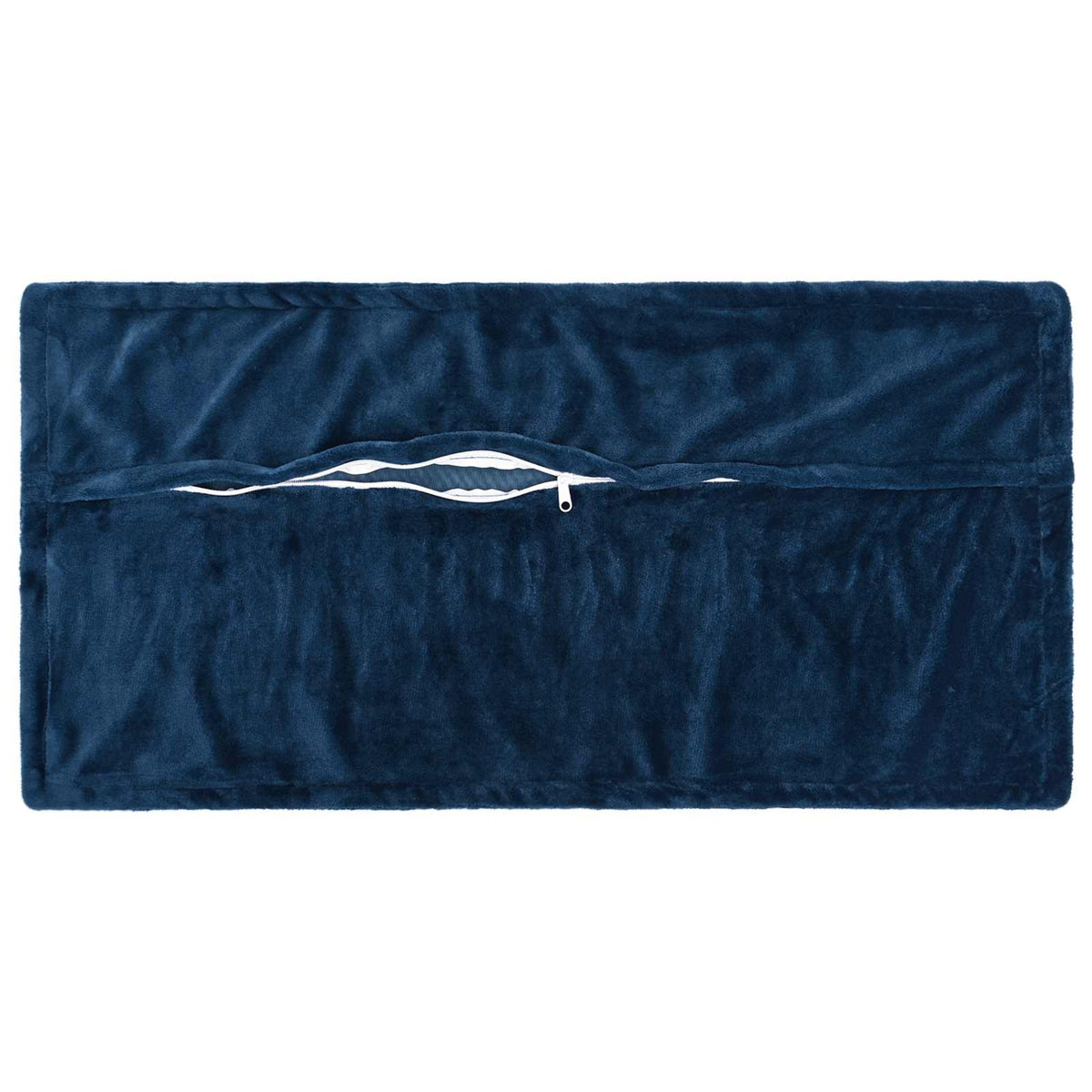 vidaXL Cushion Cover 12 pcs HOUTEN Navy Blue 40 x 80 cm Flannel 4