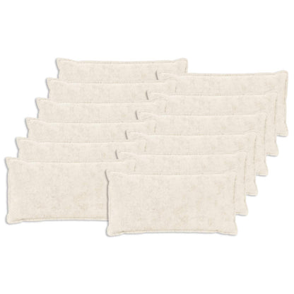 Cushion Cover 12 pcs HOUTEN White Faux Rabbit Fur