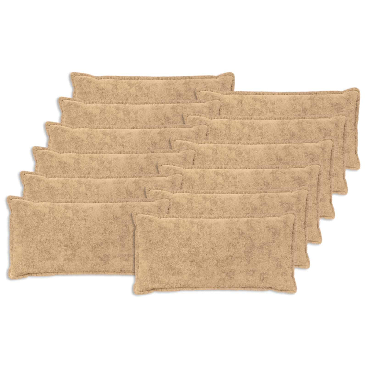 Cushion Cover 12 pcs HOUTEN Cream Faux Rabbit Fur