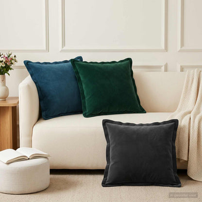vidaXL Cushion with Pillow HOUTEN 6 pcs Blue Velvet 1