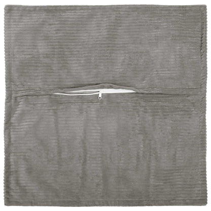vidaXL Cushion Cover 12 pcs HOUTEN Light Grey 45 x 45 cm Corduroy 3