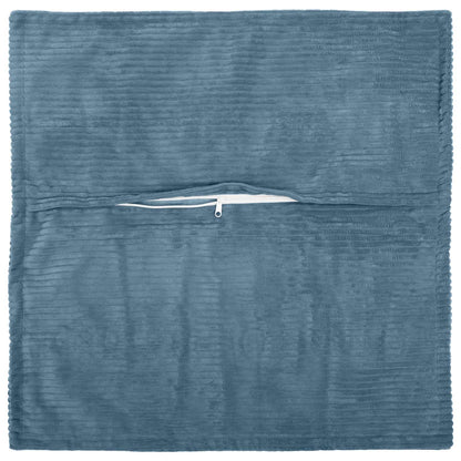 vidaXL Cushion Cover 12 pcs HOUTEN Blue 45 x 45 cm Corduroy 3