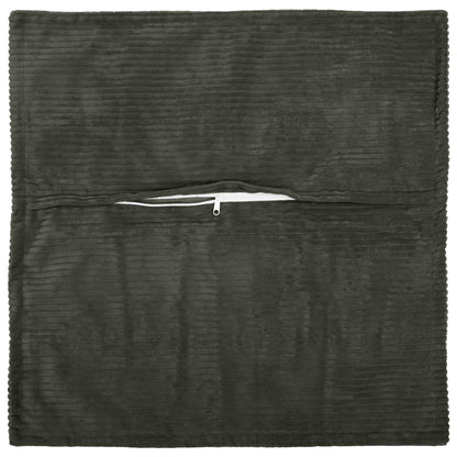 vidaXL Cushion Cover 12 pcs HOUTEN Anthracite 45 x 45 cm Corduroy 3