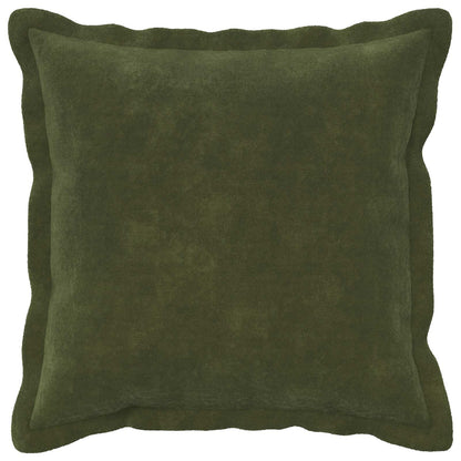Cushion Cover 12 pcs HOUTEN Green Microfiber Fleece