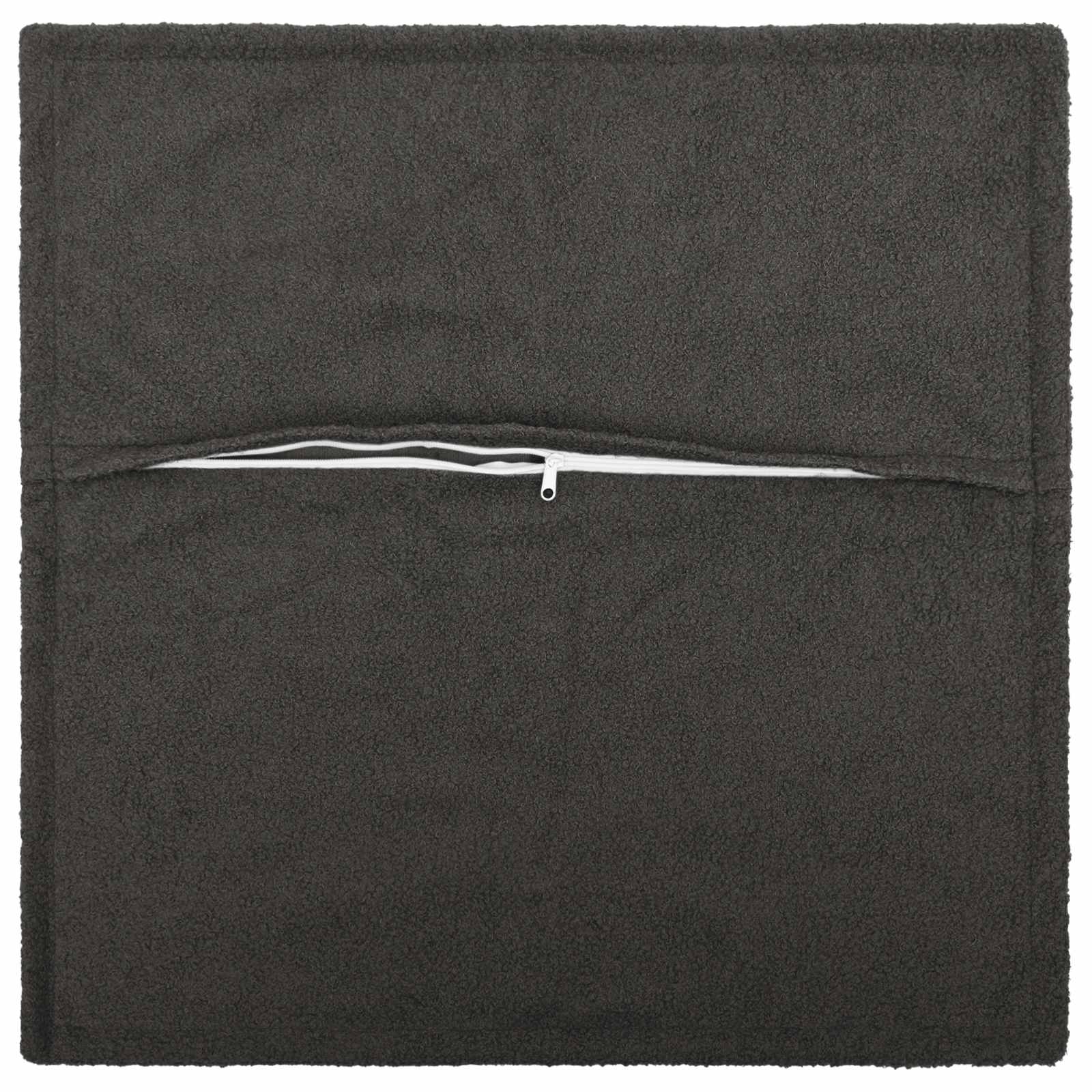 vidaXL Cushion Cover 12 pcs HOUTEN Dark Grey 50 x 50 cm Bouclé 3