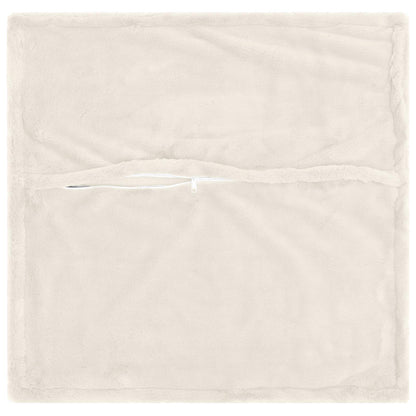 vidaXL Cushion Cover 12 pcs HOUTEN White 50 x 50 cm Faux Rabbit Fur 4