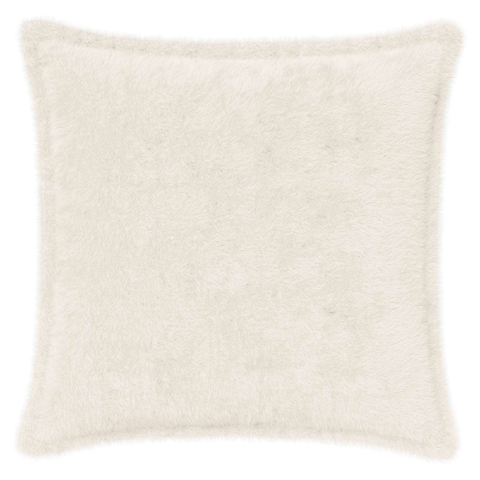 vidaXL Cushion Cover 12 pcs HOUTEN White 50 x 50 cm Faux Rabbit Fur 3