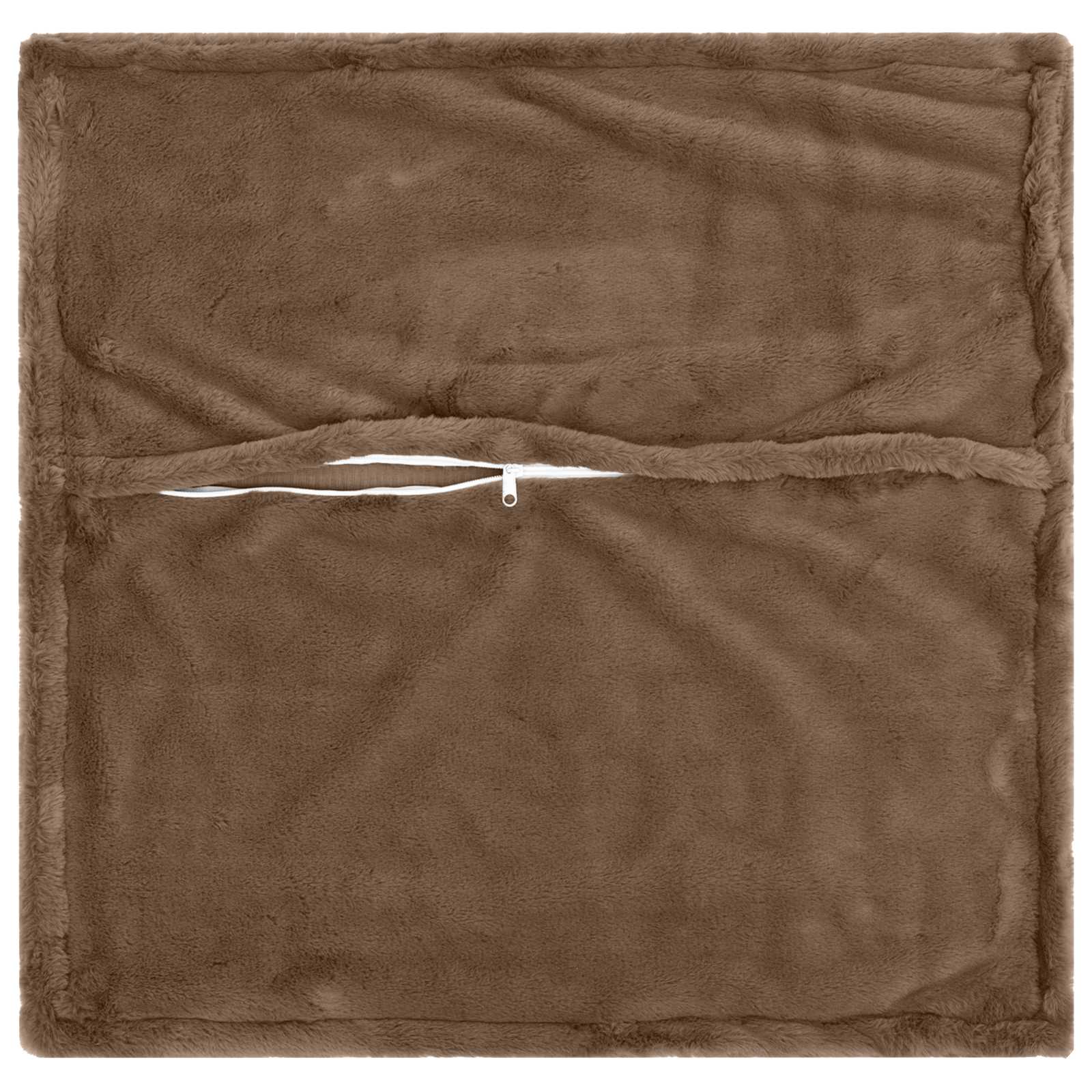 vidaXL Cushion Cover 12 pcs HOUTEN Light Brown 50 x 50 cm 4