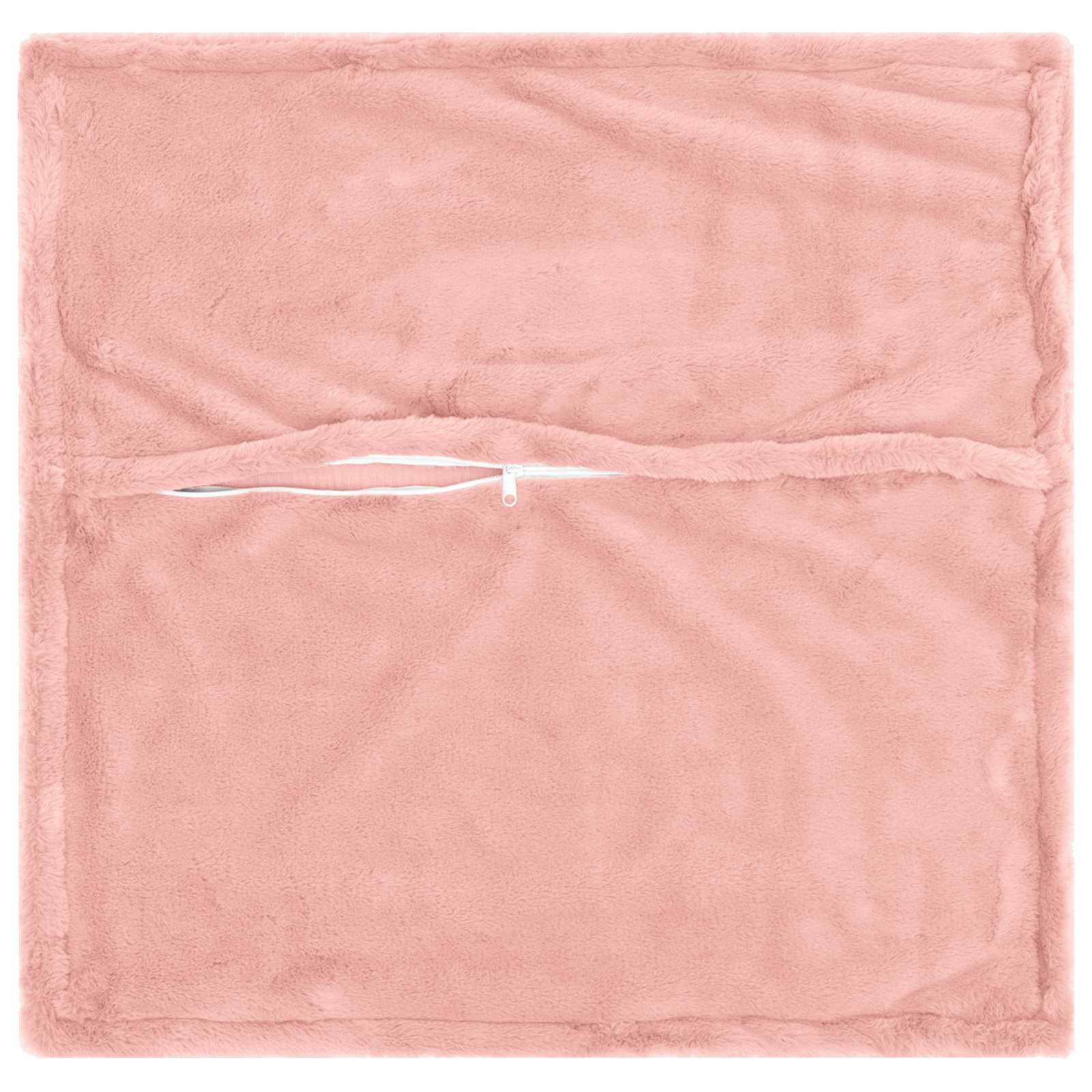 vidaXL Cushion Cover 12 pcs HOUTEN Pink 50 x 50 cm Faux Rabbit Fur 4