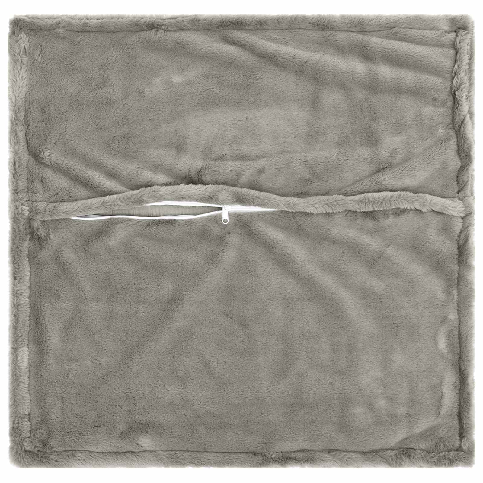 vidaXL Cushion Cover 12 pcs HOUTEN Light Grey 50 x 50 cm 4