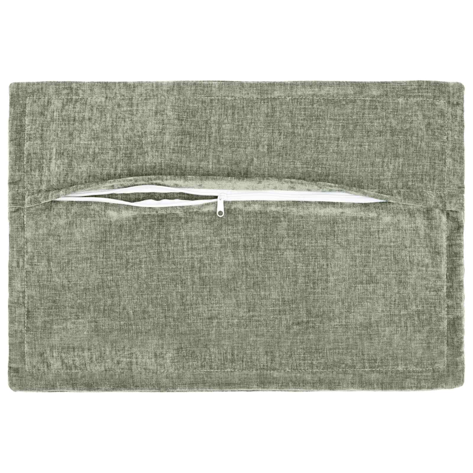 vidaXL Cushion Cover 6 pcs HOUTEN Green 50 x 70 cm Chenille Fabric 4