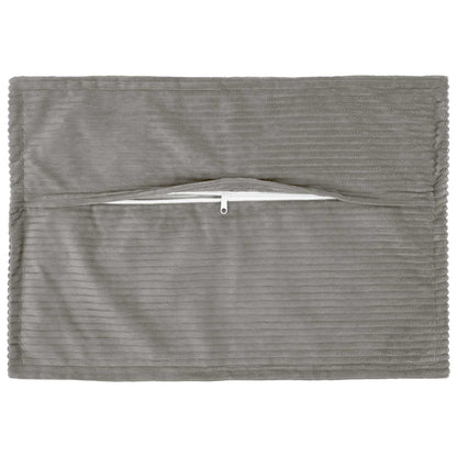 vidaXL Cushion Cover 6 pcs HOUTEN Light Grey 50 x 75 cm Corduroy 3