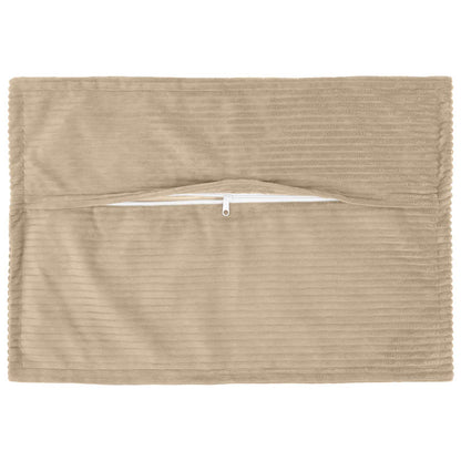 vidaXL Cushion Cover 6 pcs HOUTEN Taupe 50 x 75 cm Corduroy 3
