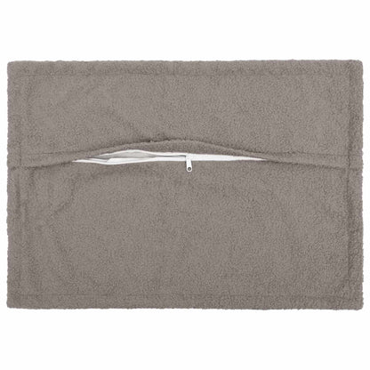 vidaXL Cushion Cover 6 pcs HOUTEN Light Grey 50 x 75 cm Bouclé 3