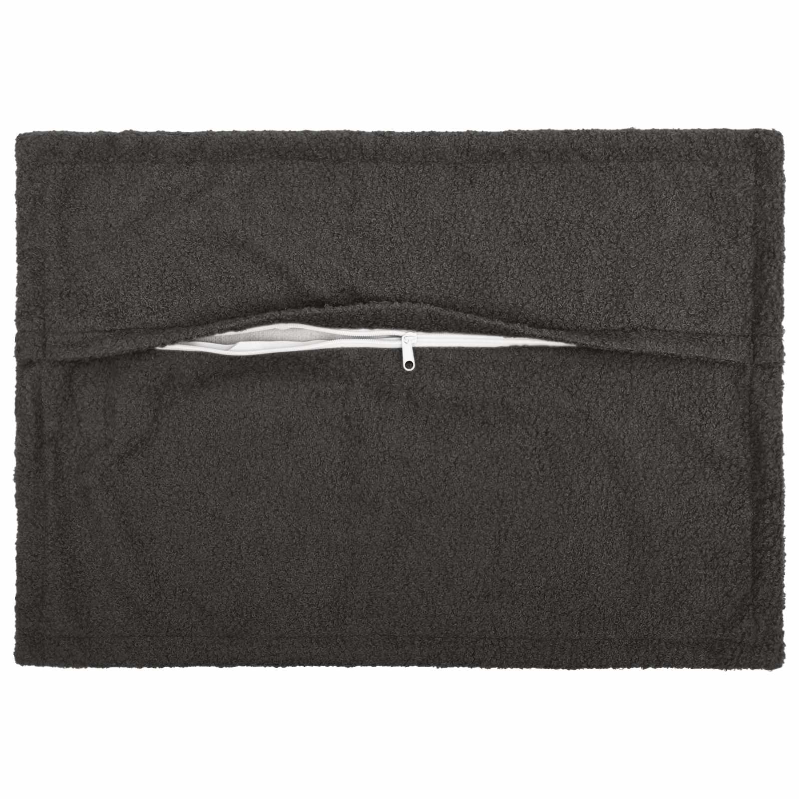 vidaXL Cushion Cover 6 pcs HOUTEN Dark Grey 50 x 75 cm Bouclé 3