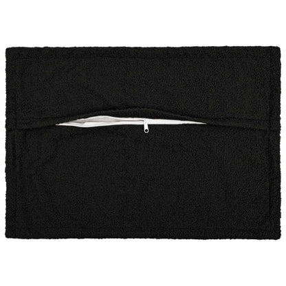 vidaXL Cushion Cover 6 pcs HOUTEN Black 50 x 75 cm Bouclé 3