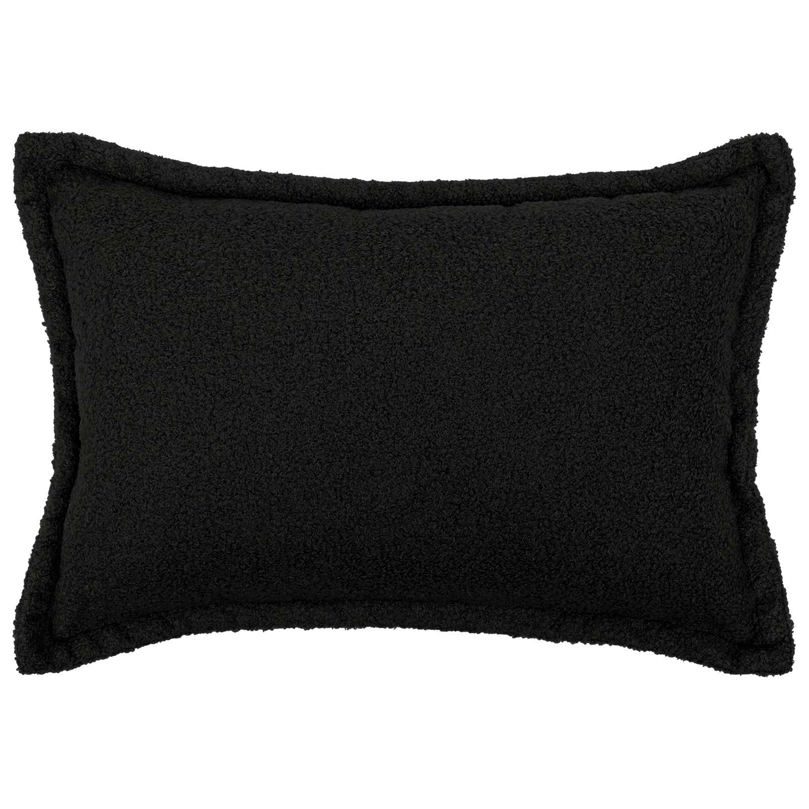 vidaXL Cushion Cover 6 pcs HOUTEN Black 50 x 75 cm Bouclé 2